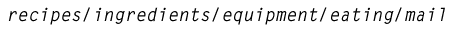 menue